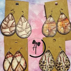 Baseball Earrings