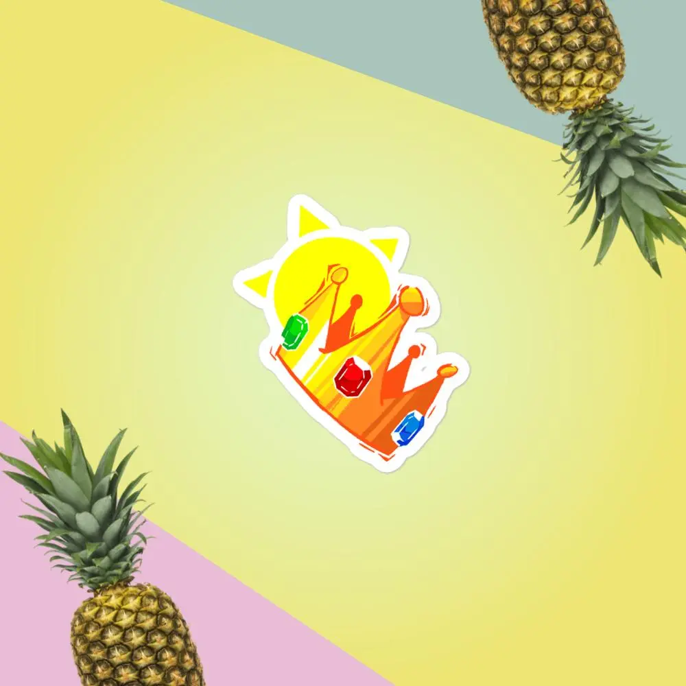 Sun crown sticker