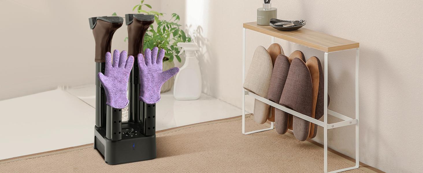 [NEW YEAR SALE] Costway-Boot Dryer, Electric Shoe Dryer and Warmer with Heat Blower, Fast Drying, Overheat Protection, Warmer for Work Boots/Ski/Sneaker/Glove/Hats
