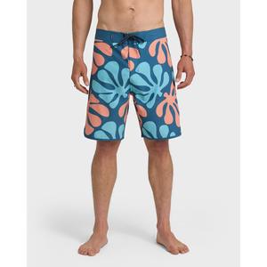 Quiksilver | SurfSilk Sol Tiles Scallop 19" Boardshorts | Men's SURFSILK Performance Fabric 4-Way Stretch | Surf & Swim
