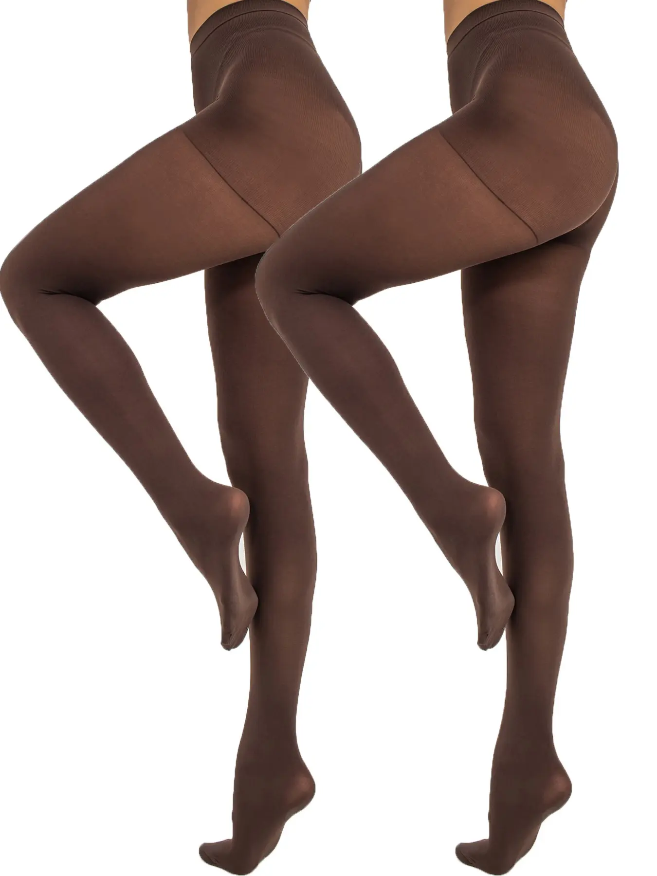 Women's High-Waist Shaping Stockings Set, Women Pantyhose, Fit, 120D Velvet Lining, Semi-Transparent Socks, Business & Sexy Look, 5 Colors Available, Clothing
