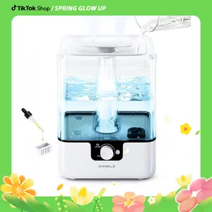 Chivalz 4L&6L Humidifier & Air Purifier with Top-Fill Design, Remote Control, Cool Mist Humidifier with 360° Nozzle, 2-IN-1 Oil Diffuser for Bedroom, Home, Baby Nursery & Plants, Household Appliances#TikTokShopBlackFriday