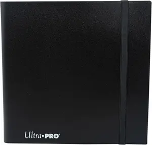 Ultra PRO - Eclipse 12-Pocket Jet Black PRO-Binder for 480 Cards Standard Size Cards, Protects Collectible Cards, Gaming Cards and Sports Cards In Ultra PRO Deck Protector Sleeves