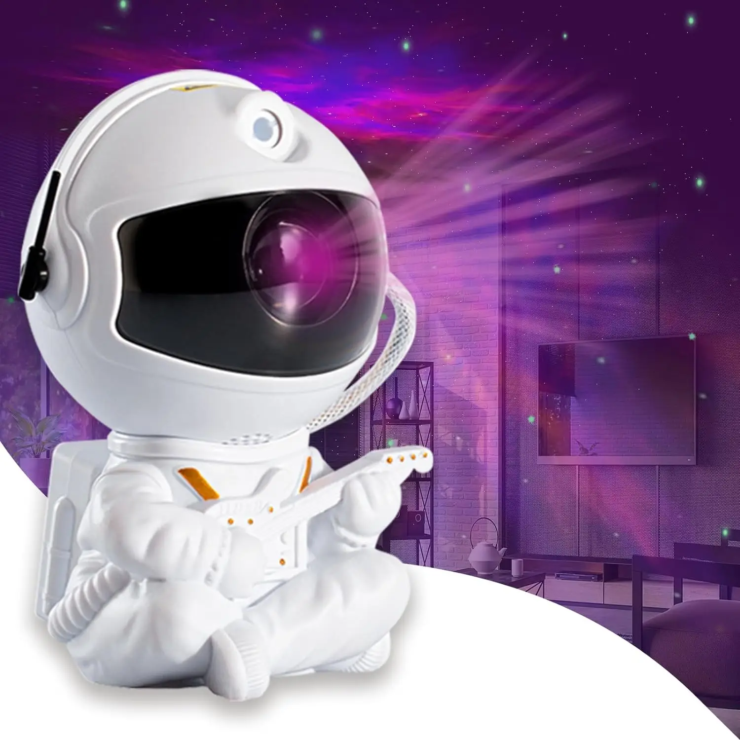 Astronaut Projector with Remote Control, 1 Count USB Powered Starry Sky Projector Night Light, Galaxy Projector for Bedroom/Playroom/Home Theater/Ceil