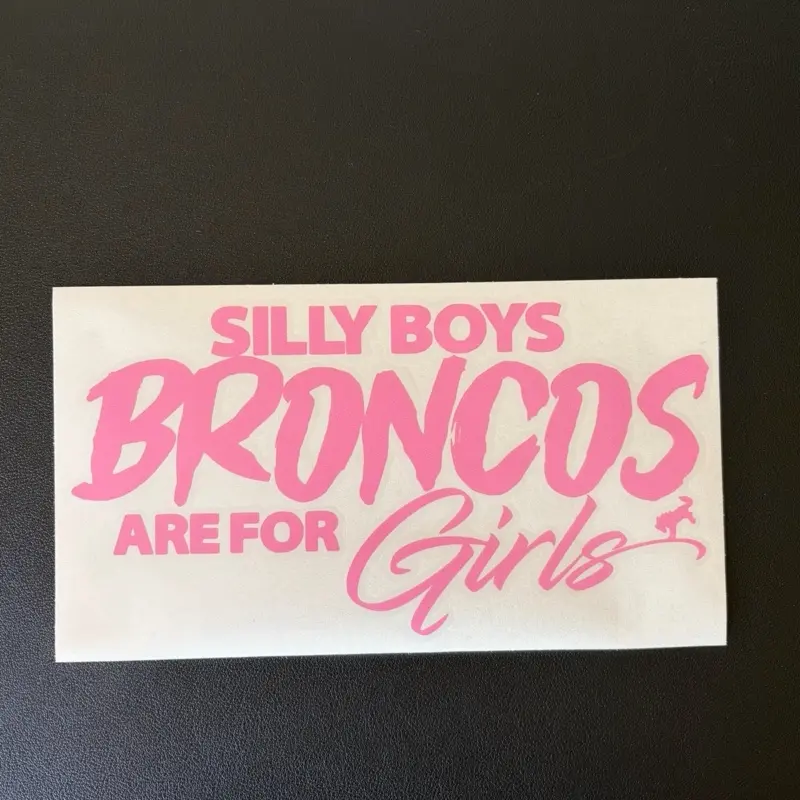 Bronco Girl Permanent Vinyl Car Body Decal Decals - Made-to-Order, Shipped from Pennsylvania, Automotive & Motorcycle Magnets & Stickers, Body Decal Decals, Magnets & Stickers