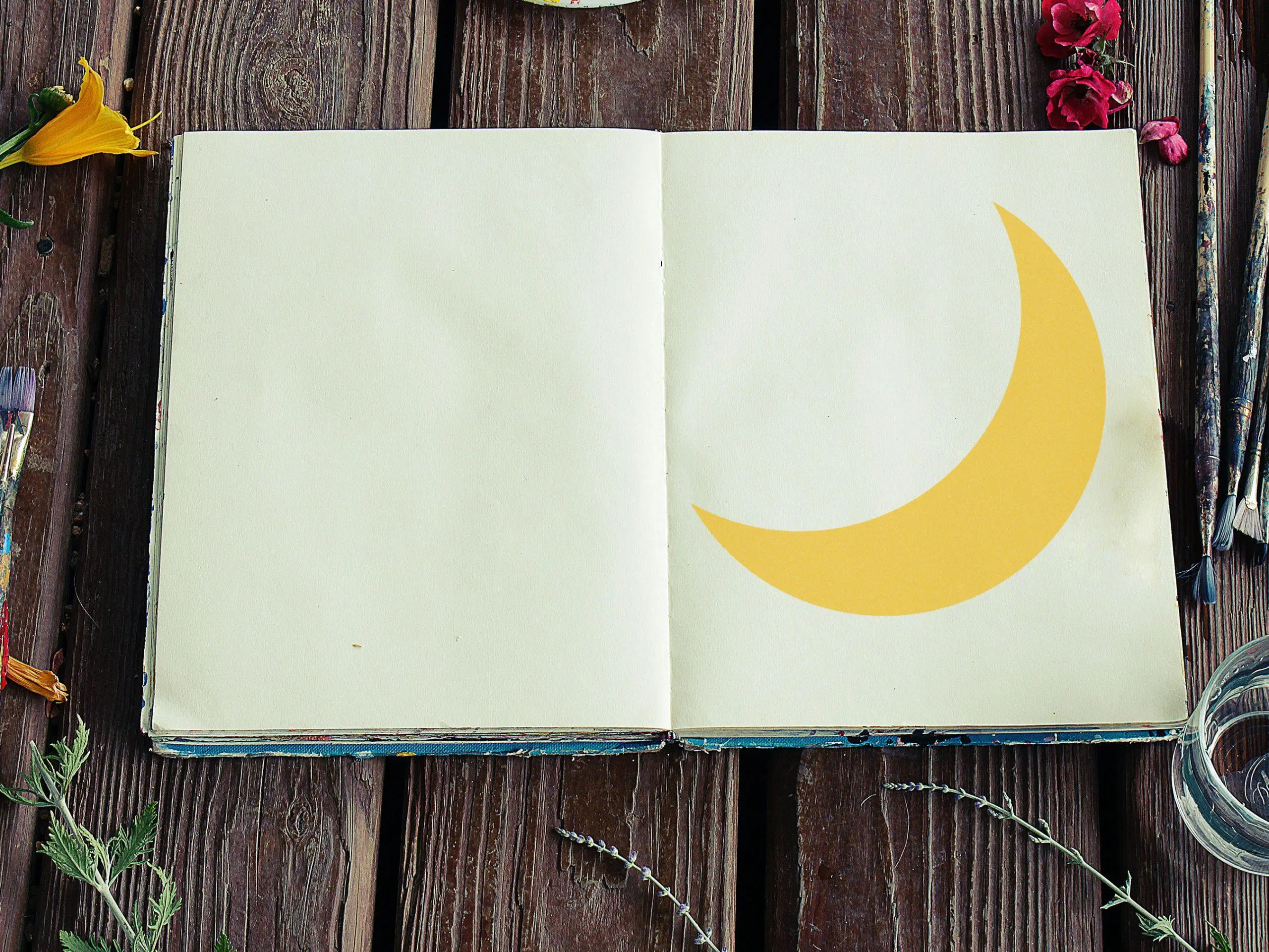 Crescent Moon Stencil - Art and Wall Stencil