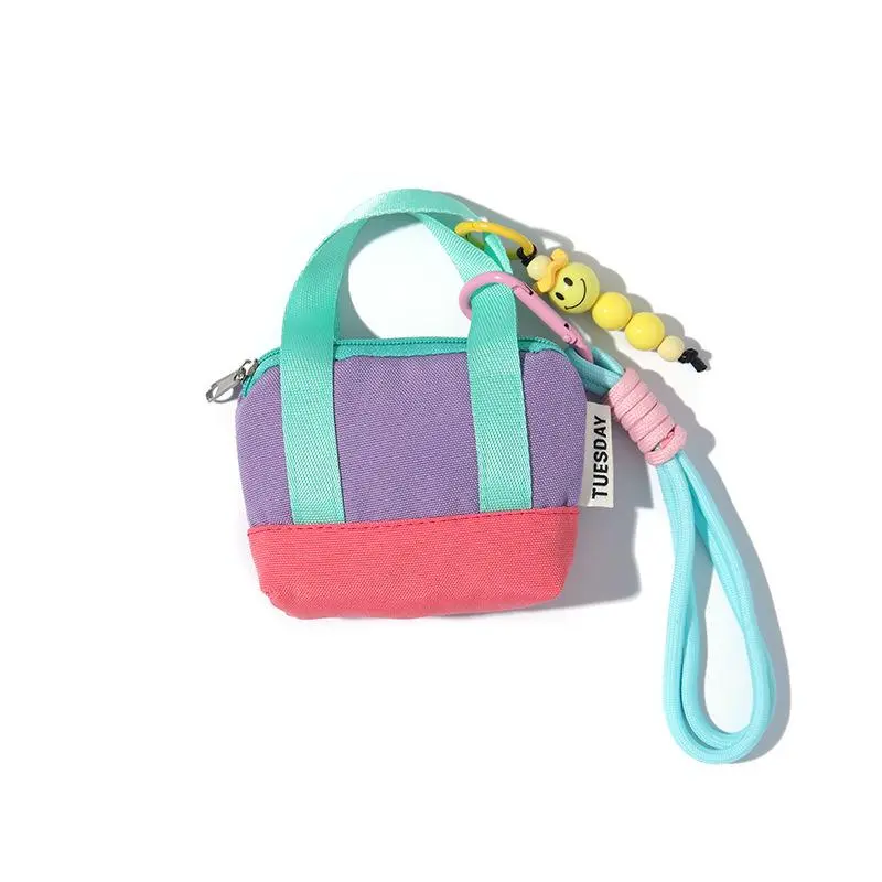 Mauve Handbag + Strap + Pendant