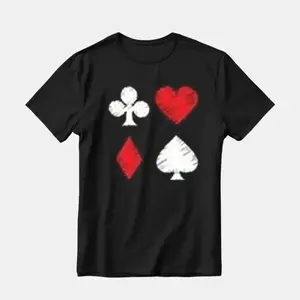 Playing card Shirt card funny Shirt card funny T-Shirt high quality super soft Graphic T-Shirts