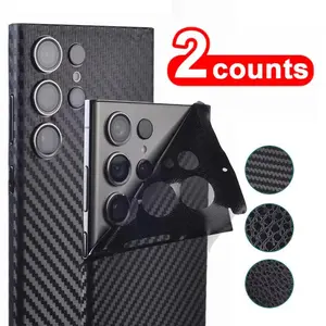 Full Coverage Phone Back Screen Protector, 2 Counts TPU Soft Back Screen Protective Film, Anti-scratch & Wear-resistant Protector for Samsung Galaxy S24 S23 Ultra Cellphone Accessories