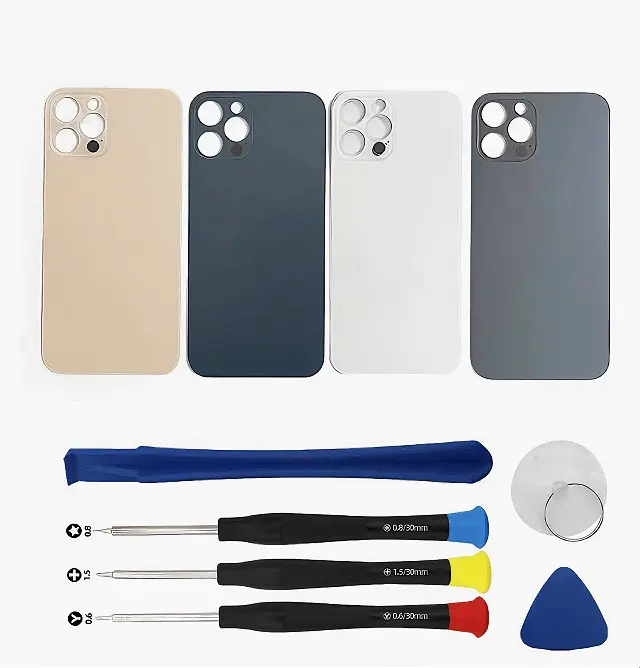 For iPhone 11 Pro Max Back Glass Replacement Kit with Tools - Rear Cover Glass Repair Set Compatible with iPhone 11 Pro Max