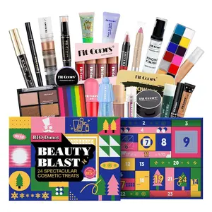 Valentine's Day cosmetics gift box, 24 Pcs Calendar Makeup Gift Set, Holiday Cosmetic Surprise Make Up Set for Women, All-in-One Beauty Cosmetic Collection for Beginners & Experts