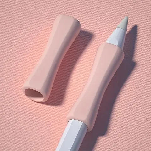 Silicone Grip Cover Sleeve Compatible with Apple Pencil 2nd 1st Generation, 2 Counts/set Skin-friendly Silicone Stylus Grip Sleeve, Stylus Accessories