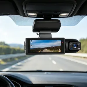Front and Rear Dash Cam: Equipped with dual 1080P HD lenses, this wide-angle dash cam features infrared night vision and a 3.16-inch IPS screen—an essential gift for safe driving. Includes a 32GB memory card. Car Dash Cam Front And Back