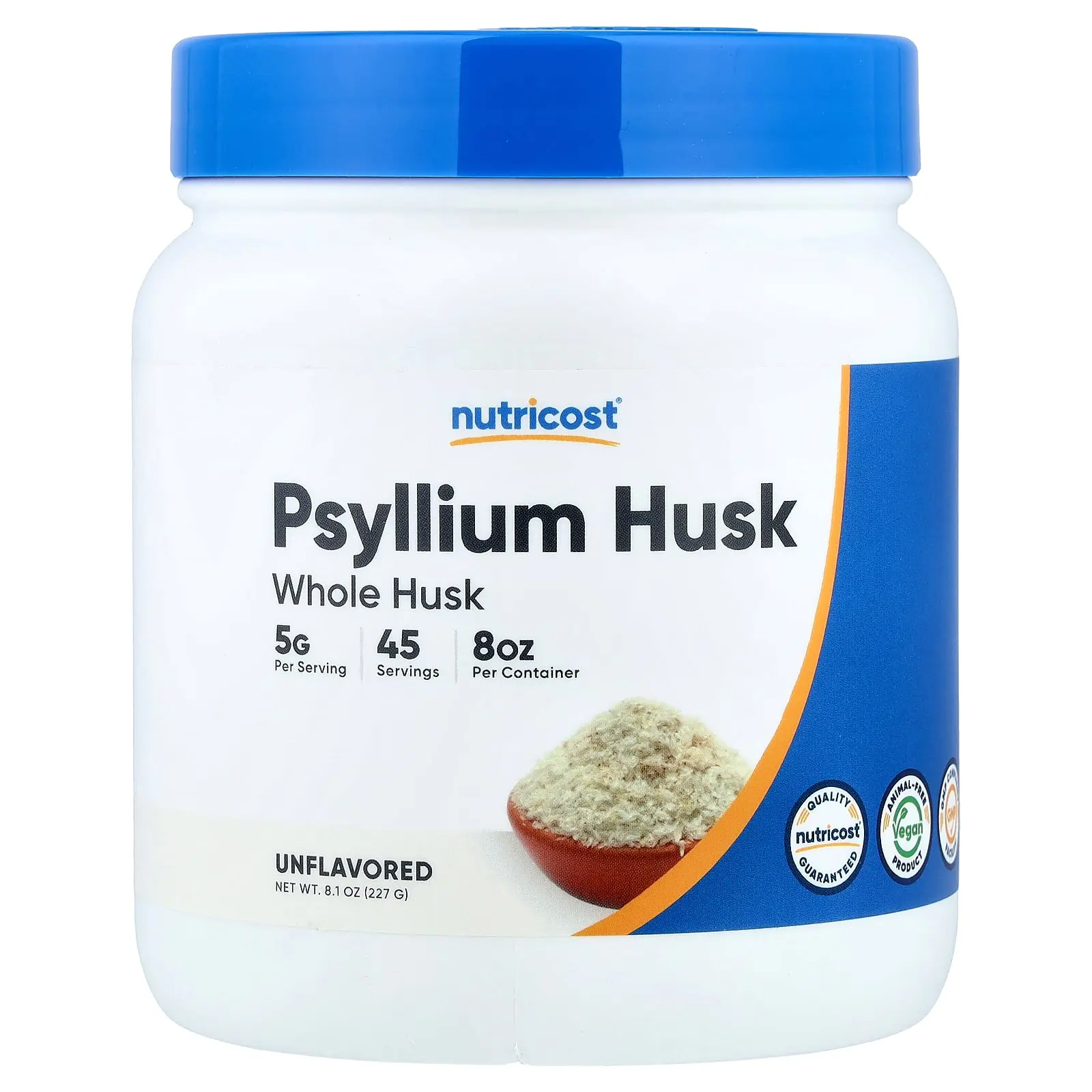 Nutricost Psyllium Husk, Whole Husk, Unflavored, 8.1 oz (227 g) Nutricost Psyllium Husk, Whole Husk, Unflavored, 8.1 oz (227 g)