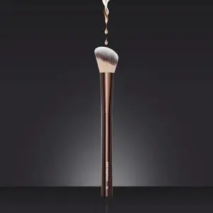 1pc # 15 Blush Makeup Brush Liquid Blush Make Up Brush Bronzer use with Cream cheek formulas Metal Handle with box