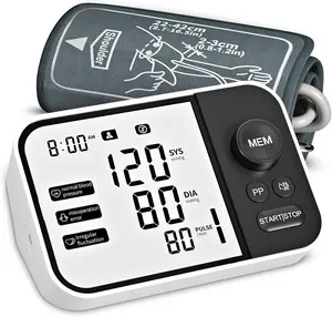 Blood Pressure Monitor Upper Arm Digital Blood Pressure Monitors for Home Use BP Monitor with Voice Large Display 2x120 Reading Memory 8.7"-16.5" Arm BP Cuff with Carrying Case