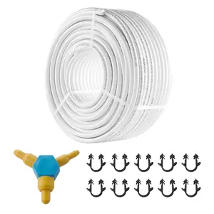 VEVOR PEX-AL-PEX Tube, Summervibes,Summervibes, 328ft, 5/8'' Diameter Aluminum-Plastic Composite Pipe Oxygen Barrier Radiant Floor PEX Pipe, 0.08'' Thickness Radiant Heat Floor Plumbing Inner Aluminum Layer PEX Tubing Pipe