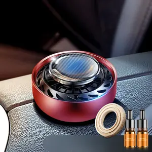 Car Accessories Solar-Powered Car Fragrance Ornament Solar Solid Car Perfume, Car Air Freshener - Solar-Powered Car Rotating Diffuser, Smart Car Air Freshener for New Car Smell, Car or Home Deodorizer, Unisex Car and Truck Accessories