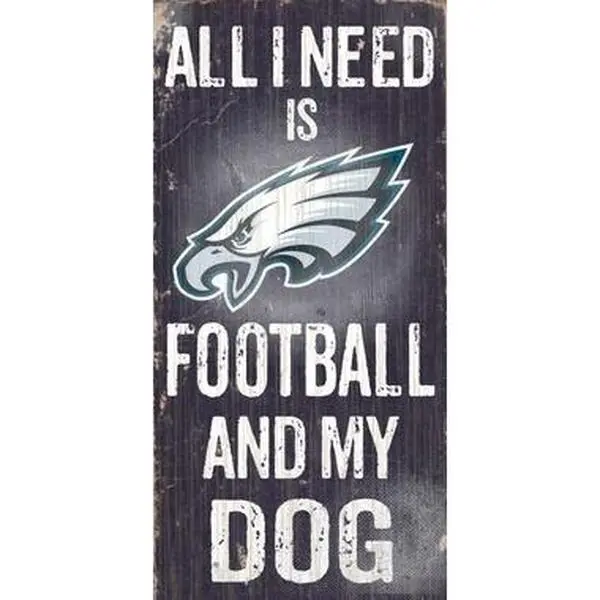 Fan Creations N0640 Philadelphia Eagles Sport-Inspired Dog-Themed Wall Plaque, Home Decor Signs & Decorations, Ideal Gift for Football Fans, Stylish Room Accessory