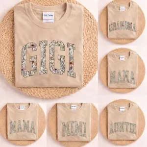 Personalized Grandma T-tshirt, Mothers Day Gift, Sand, Custom Grammy T-tshirt, Nana T-tshirt, Mama Gammy Mimi Meme Nanny Granny Shirt