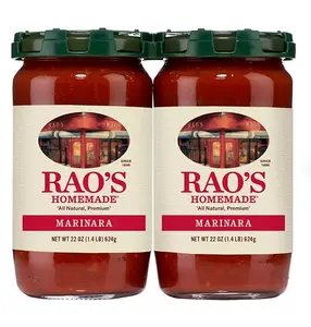 Rao's Homemade Marinara Sauce 22 oz 2 pk Authentic Italian Flavors Quality Ingredients for Rich Taste Lasagna Pizza Dip  Tomato
