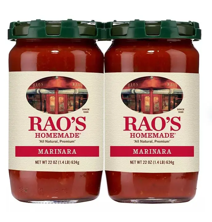 Rao's Homemade Marinara Sauce 22 oz 2 pk Authentic Italian Flavors Quality Ingredients for Rich Taste Lasagna Pizza Dip  Tomato