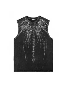 Men Women Summer Fashion Graphic Skull Print Vest, Casual Sleeveless Design, Trendy Daily Wear, Perfect for Layering & Stylish