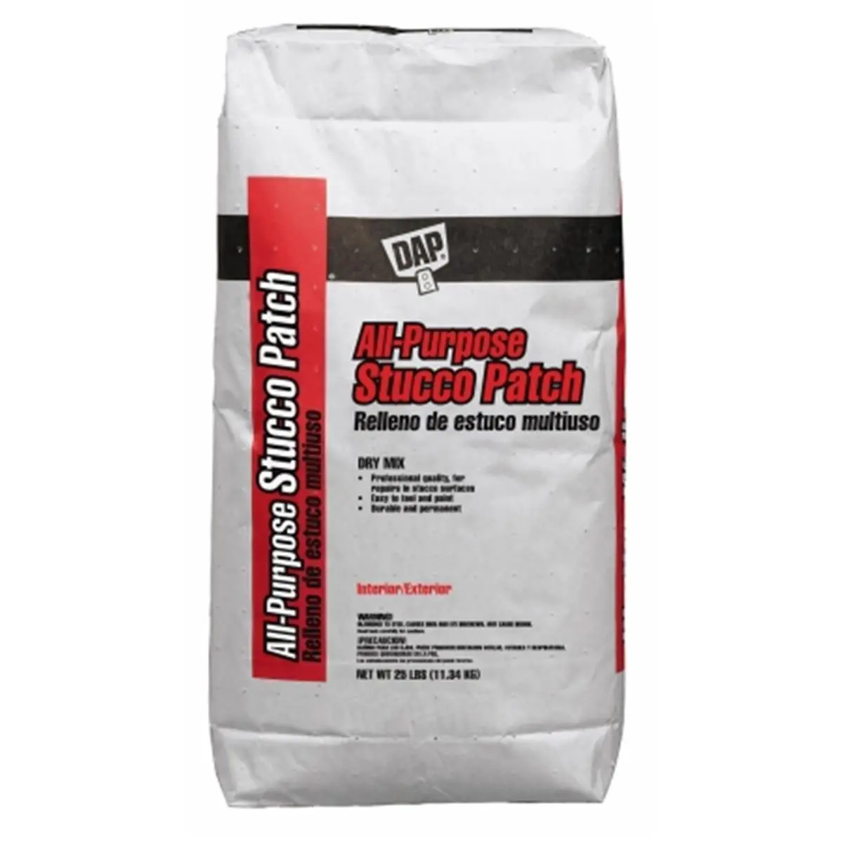 Dap 10502 Strong Adhesive White Stucco Patch - All-Purpose Surface Repair Solution for Interior/Exterior Textured Surfaces, All-Seasons Bonding, Easy to Tool and Paint, Rapid DIY Permanent Glue Alternative