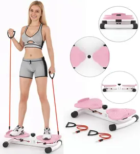 Waist Twist Machine Can Stand with Feet Apart Double Non-slip No Noise Use Exercise Equipment Abdominal Roller Workout