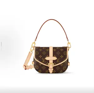 Pre-owned Louis Vuitton Saumur BB Monogram Canvas Saddle Crossbody Bag