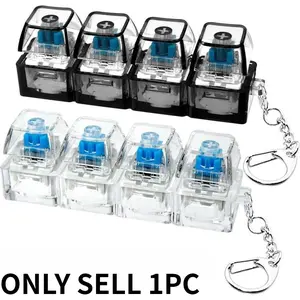 Keyboard Stress Relief Toy with Sound Keyboard Clicker LED Light Keychain, Anxiety Relief, Office Stress Reliever Button Keychain, Stress Relief Fidget