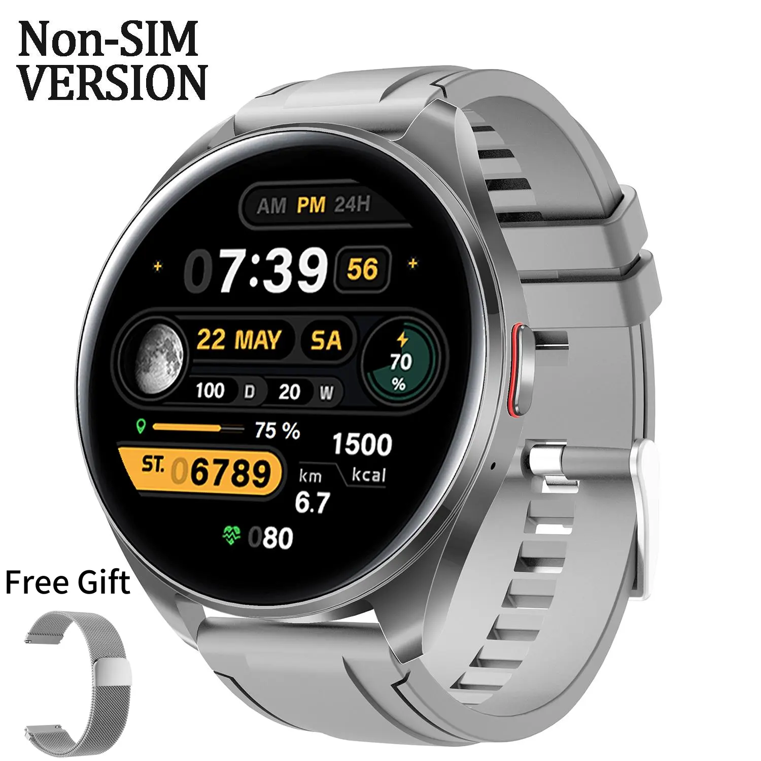 Silver ( with 2straps)