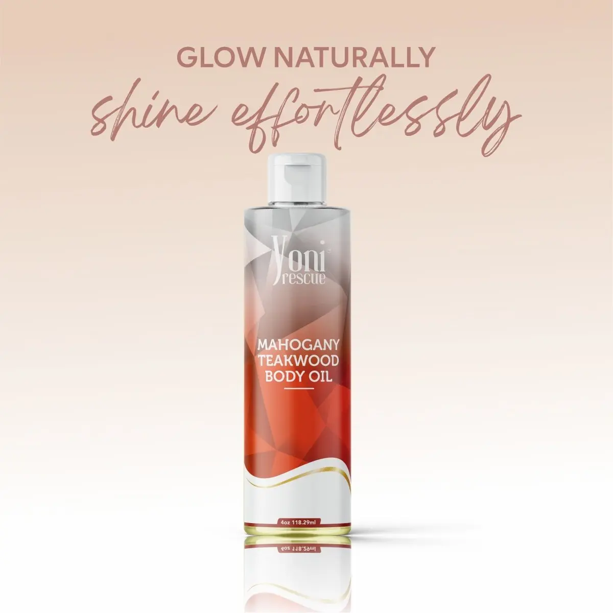Mahogany Teakwood Body Oil, 4oz, with Apricot, Jojoba, Avocado Oils & Vitamin E Oil, Fast-Absorbing, Nourishes and Hydrates Skin, Body Care, Fig layer Fragrance Moisturizer
