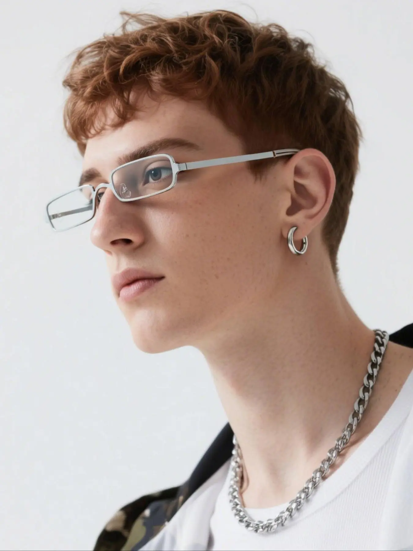 Men's Casual Metal Oval Frame Eyeglasses, Fashion Eyeglasses for Daily Use, Stylish Glasses, Trendy Casual Eyeglasses, Fashion Accessories for Men, Fashion Eyewear, Eyeglasses Frames