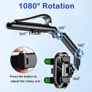 2025 Upgraded New 1080° Multi-function Sun Visor Universal 360 Degree Rotating Phone Holder so porte de telefono auto Suitable for Any Scene Car Holder - Rotatable and Adjustable