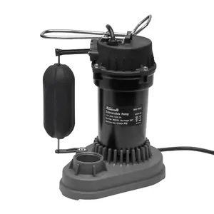 XtremepowerUS 1/2HP Centrifugal Submersible Sump Pump for Basements, 3800 GPH, Aluminum Construction, 115v, 1.5" Inlet Size, 30' Max Lift Height