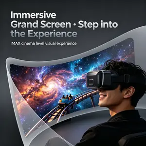 Ultra Portable 3D VR Glasses, Smart Design, Lightweight, Plug and Play, Compatible with Most Smartphones, Ideal for Couples, Fashionable Gift