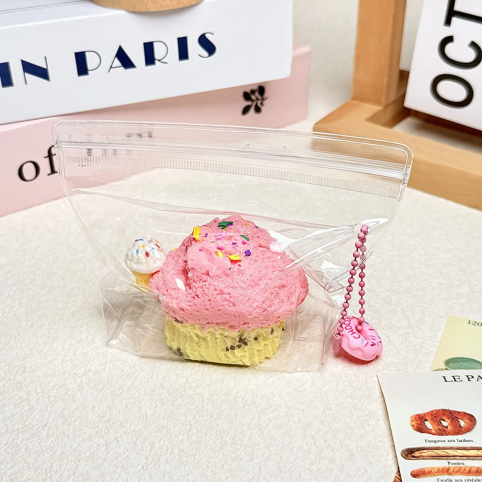 【Buy 3 Get 1 Free】Macaron Cupcake Squishy | Food-Grade Silicone Slow Rising Sensory Toy, Handmade Non-Toxic Soft Squeeze Toy with Thick Creamy Slime Texture Stress Relief
