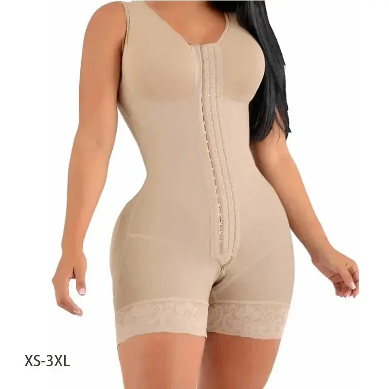 High Compression Fajas Colombianas Body Shapewear Women Corrective Girdle Tummy Control Post Liposuction BBL Slimming Waist Belt Harolteo fish