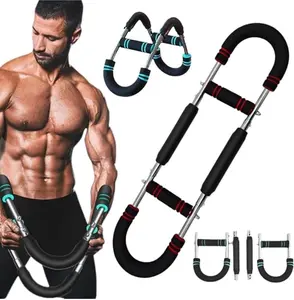 Upgrade Shaker Twister Arm Trainer,2025 New Adjustable Chest Expander,Portable Power Twister Bar,Muscular Strength Enhancer,Shape The Perfect Body for Men,for Beginners and Professional Athletes