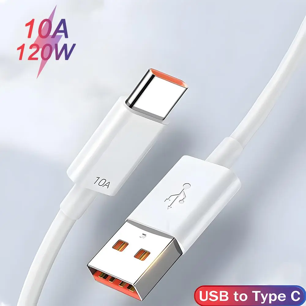 10A 120W USB to Type C Fast Charging Data Cable, Fast Charging Cords, USB C Super Quick Charging Data Cable, Phone Accessories for Xiaomi 14 Redmi 13 12 Samsung, Data Sync Cable, Charging Cables