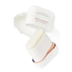 [KAHI] Airy Fit Sun Stick S - SPF 50+ Triple Functional Broad Spectrum Face Sunscreen Stick, Waterproof, Sweatproof, Sandproof, Lightweigh, Non-Greasy