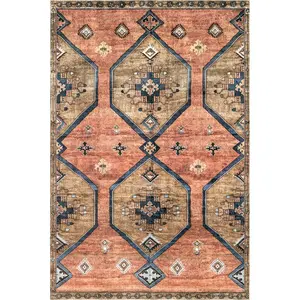 Judy Traditional Persian Machine Washable Area Rug