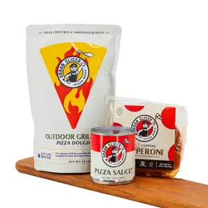 Outdoor Grilling Pizza Kit | Includes Dough, Sauce, and Pepperoni | Urban Slicers Pizza Works