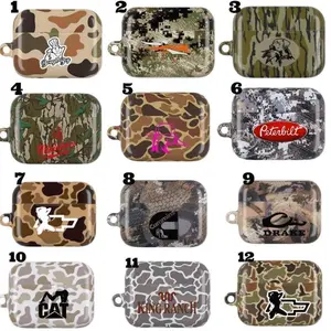 Sitka, Dough boy, Cummins, Peterbilt, Drake, Chevy Girl Camo AirPods Case, Shockproof Protective Cover for AirPods Gen 1 2 3 4 & Airpods pro 1 2 3 LNXNVO