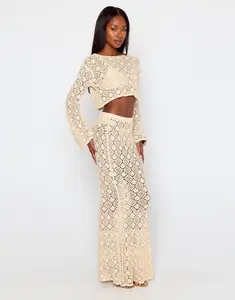 Marina Maxi Skirt by Summer Haus - Beige