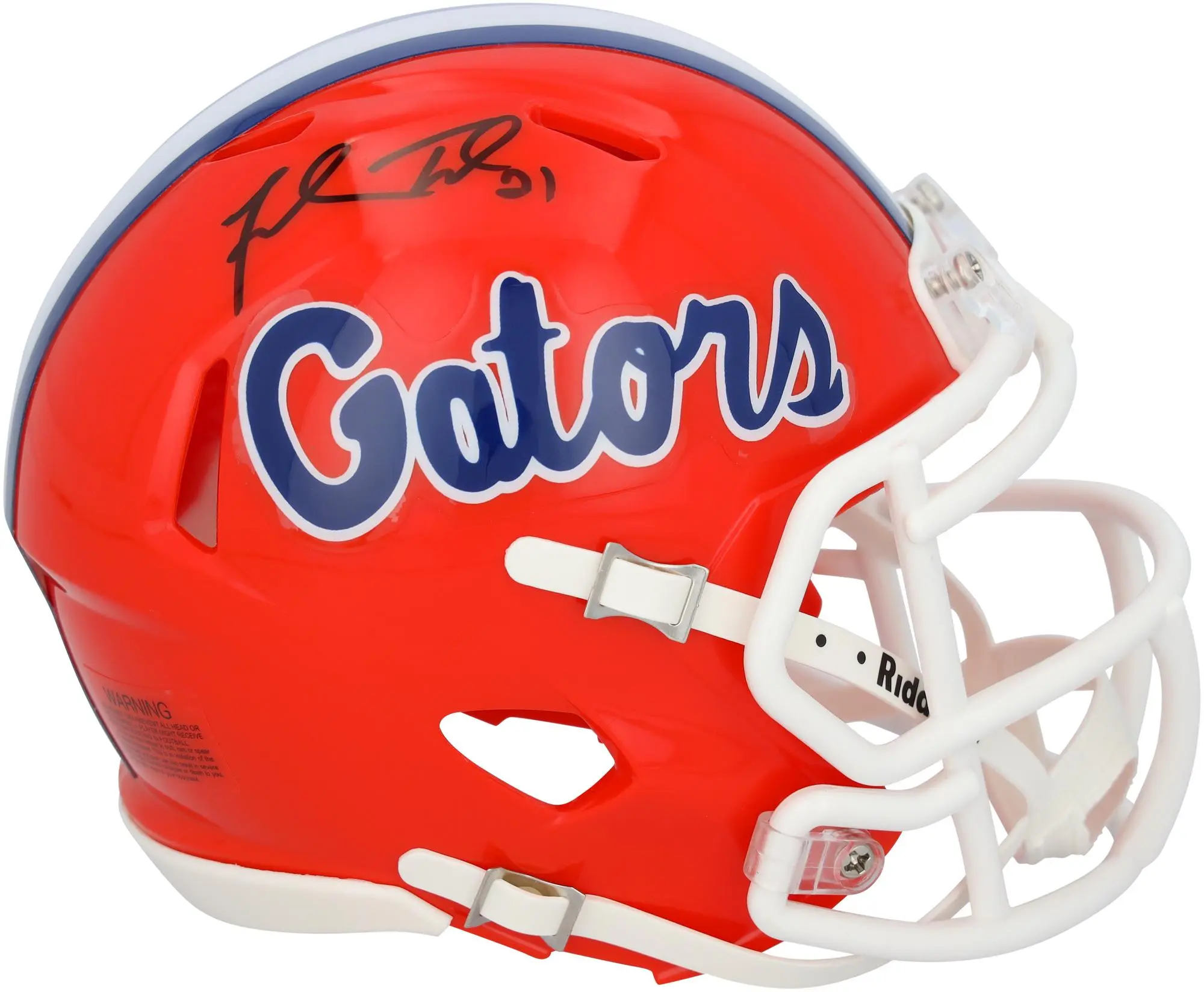 Fred Taylor Florida Gators Autographed Riddell Speed Mini Helmet - Fanatics Authentic Certified