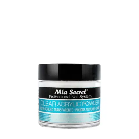 Transparent Acrylic Powder for Professional Nail Art and Manicures, Building and Sculpting Nail Extensions in a Jar