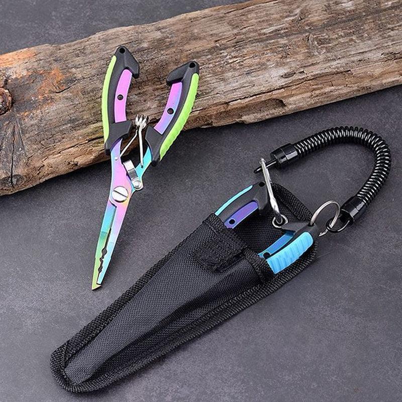 3-in-1 Colorful Multifunctional Fishing Pliers: Integrates Line Cutters and Split Ring Pliers; Suitable for Freshwater and Saltwater Fishing; A Perfect Gift Designed with Anglers in Mind