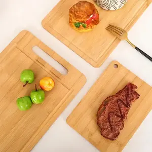 Kitchen Cutting Board Thickened Solid Wood Cutting Board Double-sided Available Rectangular Fruit Veggies Meat Cutting Boards